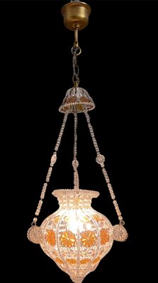 Beaded Crystal Pendant Lamps from Bacci Firenze, 1970s, Set of 2-JJC-884991