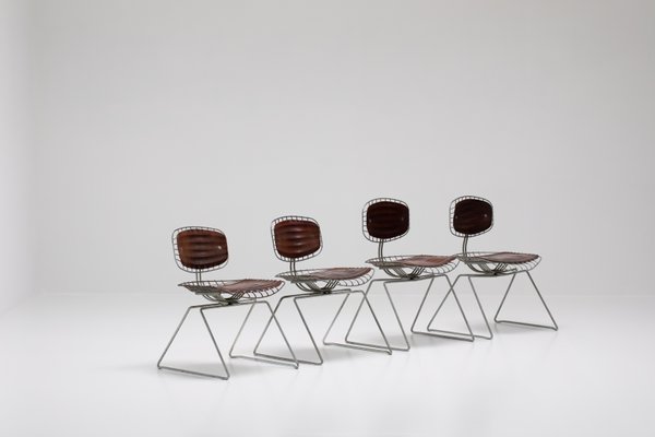 Beaubourg Dining Chairs by Michel Cadestin, 1970s, Set of 4-OO-666328