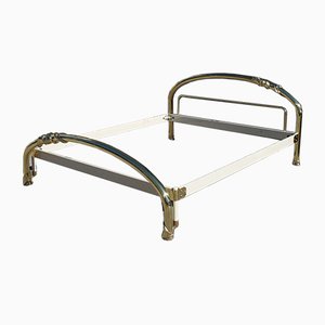 Bed in Solid Brass from Lipparini, 1970s-EH-753739