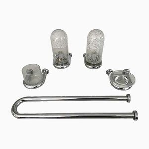 Bedroom Wall Lamps, Drink Glass Holder, Soap Holder & Towel Holder, Set of 5-SU-1060227