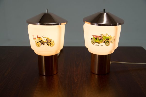 Bedside Lamps by Kamenicky Senov for Lustry, 1970s, Set of 2-TZ-975089