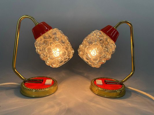 Bedside Lamps in the style of Helena Tynell 1970s, Set of 2-TZ-1449423