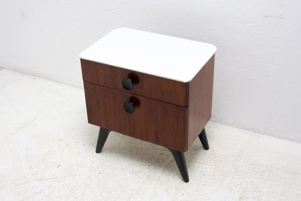 Bedside Table attributed to Jindřich Halabala for Úp Races, Czech, 1950s-HXT-1417828