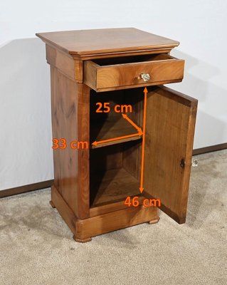 Bedside Table in Cherry, 1890s-RVK-1793228