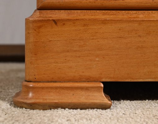 Bedside Table in Solid Cherrywood and Veneer, 1900s-RVK-1764689