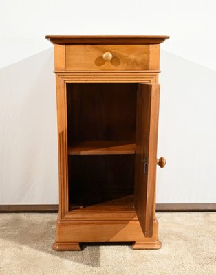 Bedside Table in Solid Cherrywood and Veneer, 1900s-RVK-1764689