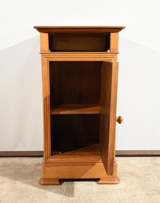 Bedside Table in Solid Cherrywood and Veneer, 1900s-RVK-1764689