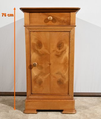 Bedside Table in Solid Cherrywood and Veneer, 1900s-RVK-1764689