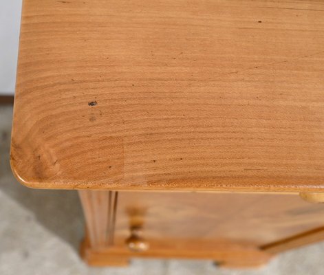 Bedside Table in Solid Cherrywood and Veneer, 1900s-RVK-1764689