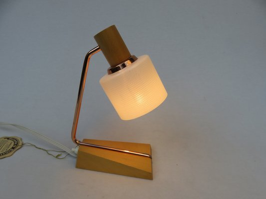 Bedside Table Lamps in Copper and Glass from Temde, 1960s, Set of 2-EY-1320286