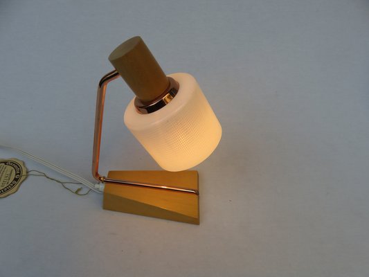 Bedside Table Lamps in Copper and Glass from Temde, 1960s, Set of 2-EY-1320286