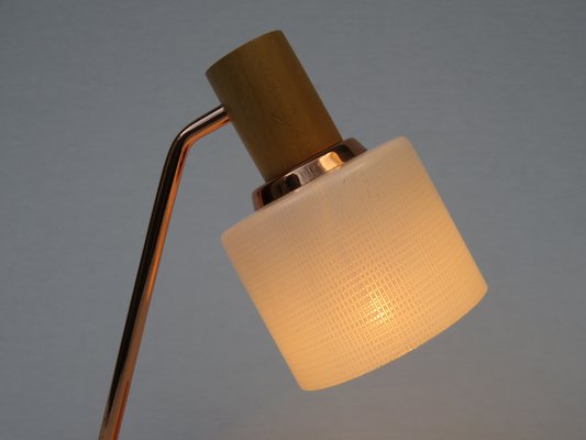 Bedside Table Lamps in Copper and Glass from Temde, 1960s, Set of 2-EY-1320286