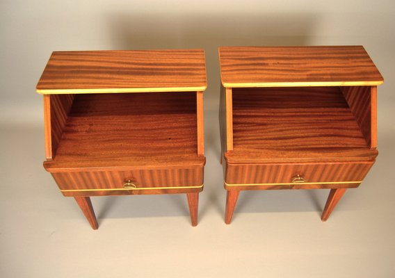 Bedside Tables, 1950s, Set of 2-AOU-1795680