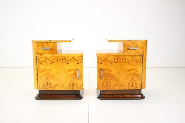 Bedside Tables by Jindřich Halabala for Up Závody, 1950s, Set of 2-TZ-1061154