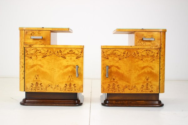 Bedside Tables by Jindřich Halabala for Up Závody, 1950s, Set of 2-TZ-1061154