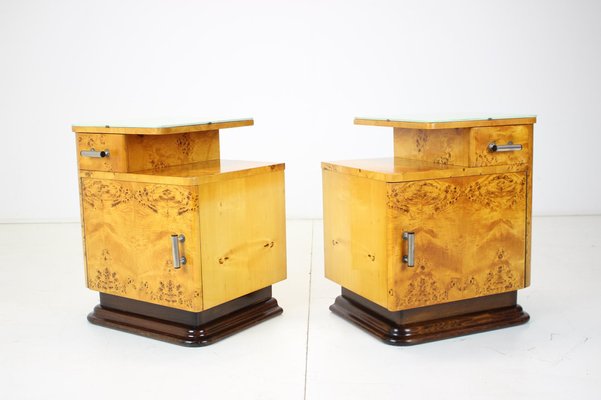 Bedside Tables by Jindřich Halabala for Up Závody, 1950s, Set of 2-TZ-1061154