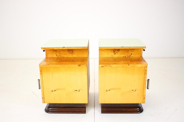 Bedside Tables by Jindřich Halabala for Up Závody, 1950s, Set of 2-TZ-1061154