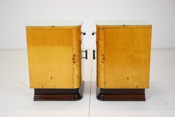 Bedside Tables by Jindřich Halabala for Up Závody, 1950s, Set of 2-TZ-1061154