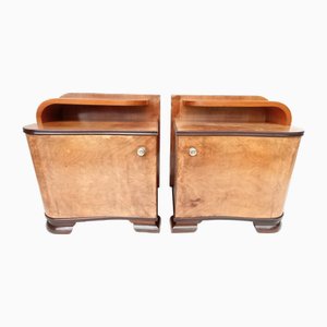 Bedside Tables by Jindrich Halabala for Up Závody, 1950s, Set of 2-VIC-2027631