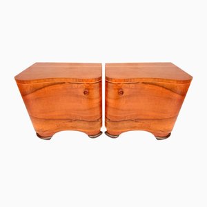 Bedside Tables by Jindrich Halabala for Up Závody, 1950s, Set of 2-VIC-2043030