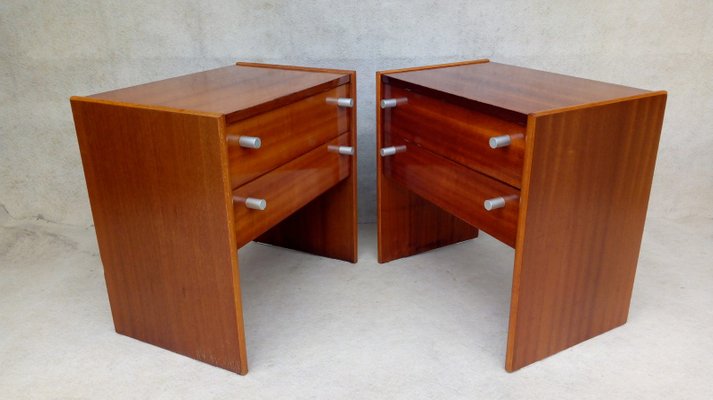 Bedside Tables by Jindřich Halabala for Up Závody, 1970s, Set of 2-VIC-1424984