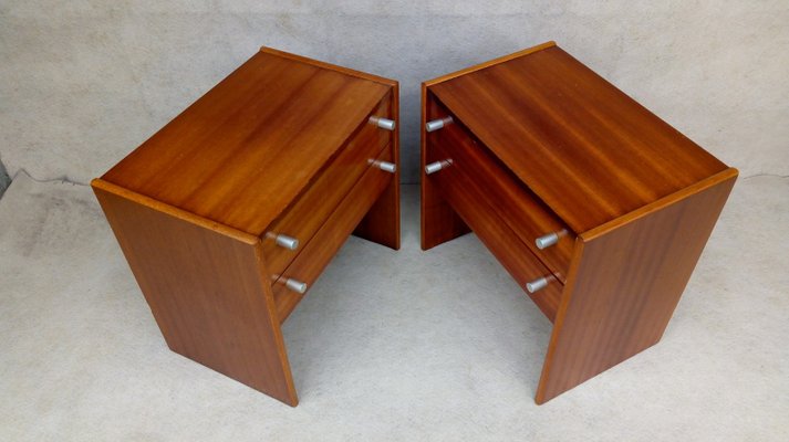 Bedside Tables by Jindřich Halabala for Up Závody, 1970s, Set of 2-VIC-1424984