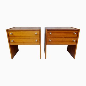 Bedside Tables by Jindřich Halabala for Up Závody, 1970s, Set of 2-VIC-1424984