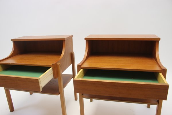 Bedside Tables from Ab Carlstrom & Co., 1966, Set of 2-EZZ-741787