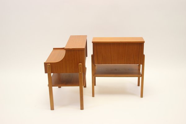 Bedside Tables from Ab Carlstrom & Co., 1966, Set of 2-EZZ-741787