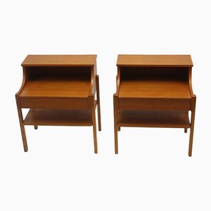 Bedside Tables from Ab Carlstrom & Co., 1966, Set of 2-EZZ-741787