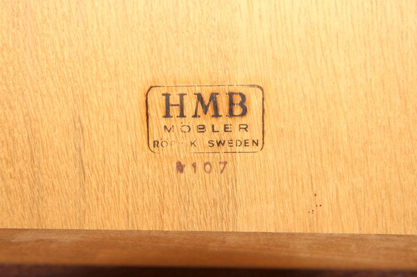 Bedside Tables from HMB, Sweden, 1960s, Set of 2-GEK-1020324