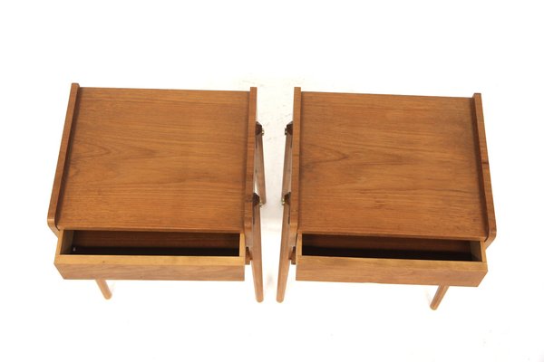 Bedside Tables in Teak, Sweden, 1960s, Set of 2-GEK-1751668