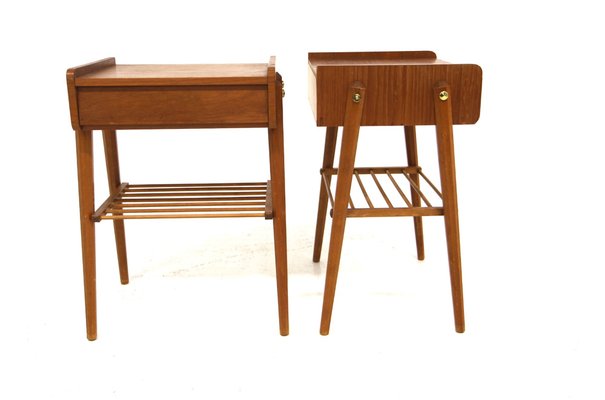 Bedside Tables in Teak, Sweden, 1960s, Set of 2-GEK-1751668