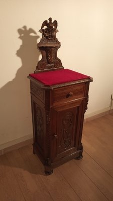 Bedside Tables in Walnut, Italy, 1890s, Set of 2-BZF-1787687