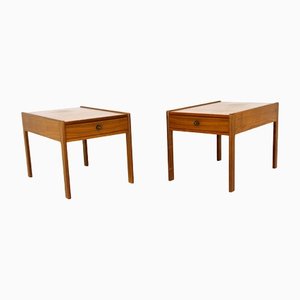 Bedside Tables in Walnut, Sweden, 1960s, Set of 2-GEK-1286366