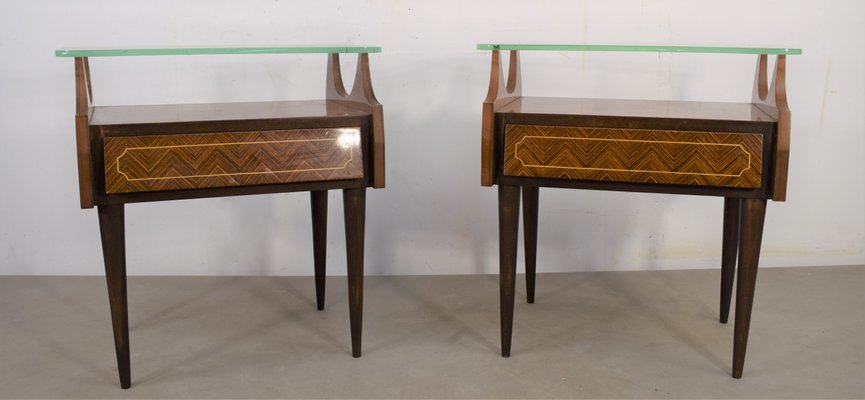 Bedside Tables, Italy, 1960s, Set of 2-AOL-1251160