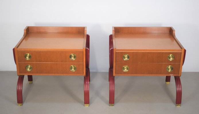 Bedside Tables, Italy, 1970s, Set of 2-AOL-1430644