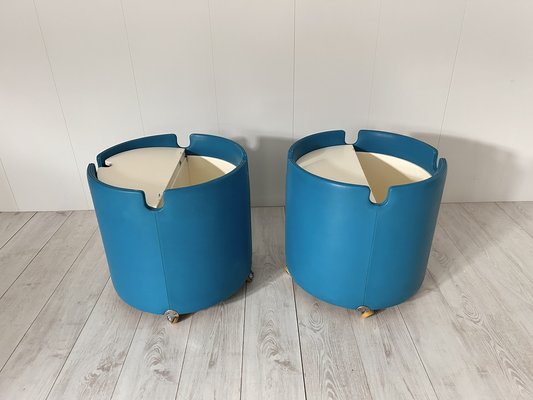 Bedside Tables Mod. Lullaby by Luigi Massoni for Poltrona Frau, Set of 2-NWG-1803949