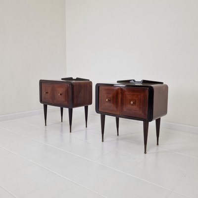 Bedside Tables or Nightstands in the style of Ico Parisi, Italy, 1958, Set of 2-RQL-2031568