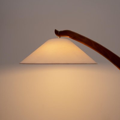 Beech Arched Floor Lamp, 1960s-UPW-1436635