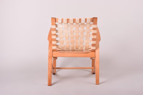 Beech Armchair by Jan Vanek, 1930s-WHY-588799