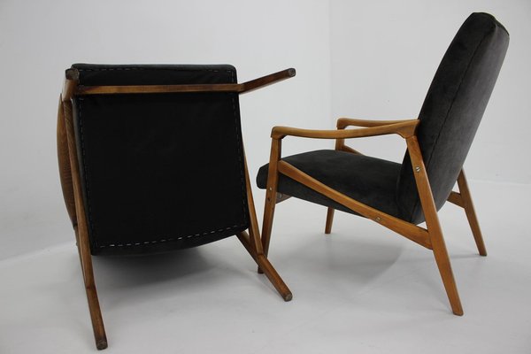 Beech Armchairs, Czechoslovakia, 1960s-TZ-1364717