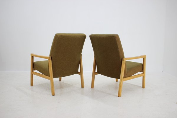 Beech Armchairs, Czechoslovakia 1960s, Set of 2-TZ-659708