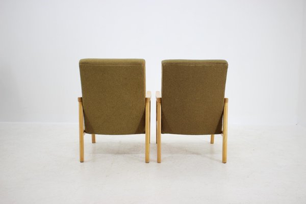 Beech Armchairs, Czechoslovakia 1960s, Set of 2-TZ-659708