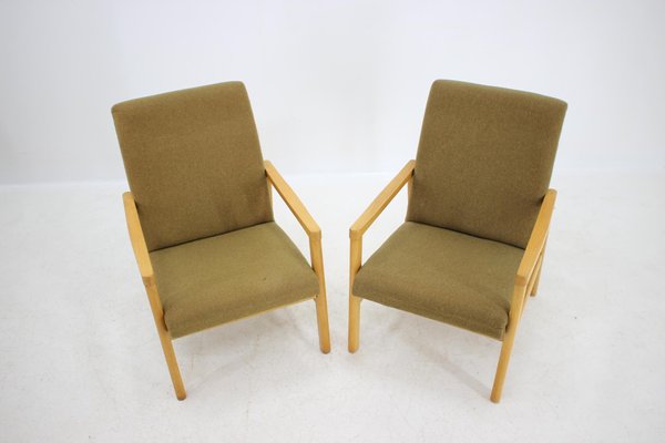 Beech Armchairs, Czechoslovakia 1960s, Set of 2-TZ-659708