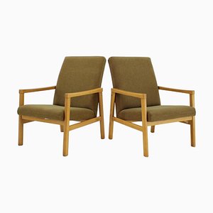 Beech Armchairs, Czechoslovakia 1960s, Set of 2-TZ-659708