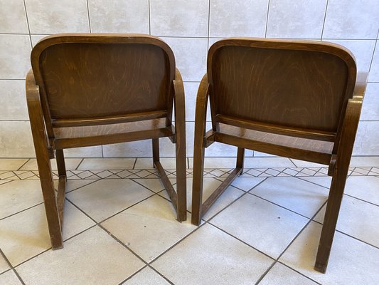 Beech Armchairs from Tatra, Czech Republic, 1930s, Set of 2-CZ-1789303