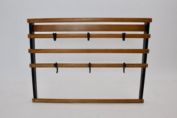 Beech & Brass Rack by Carl Auböck, 1950s-NB-585638