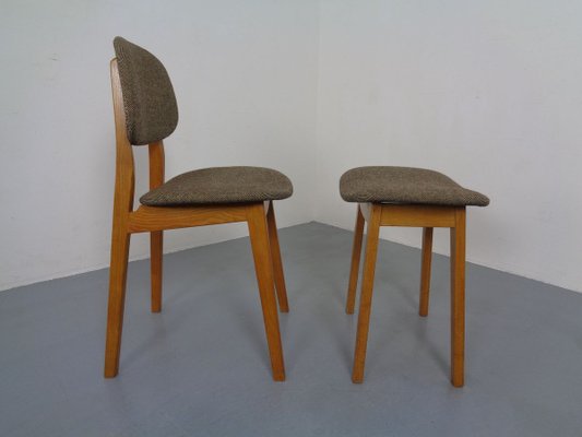 Beech Chair & Stool, 1960s, Set of 2-RDW-839616