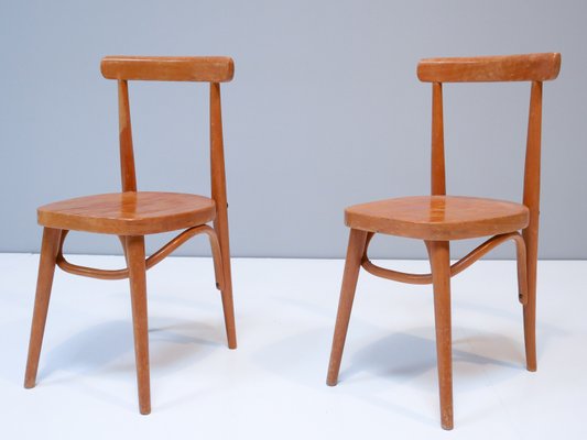 Beech Childrens Chairs, 1950s, Set of 2-OGU-957643